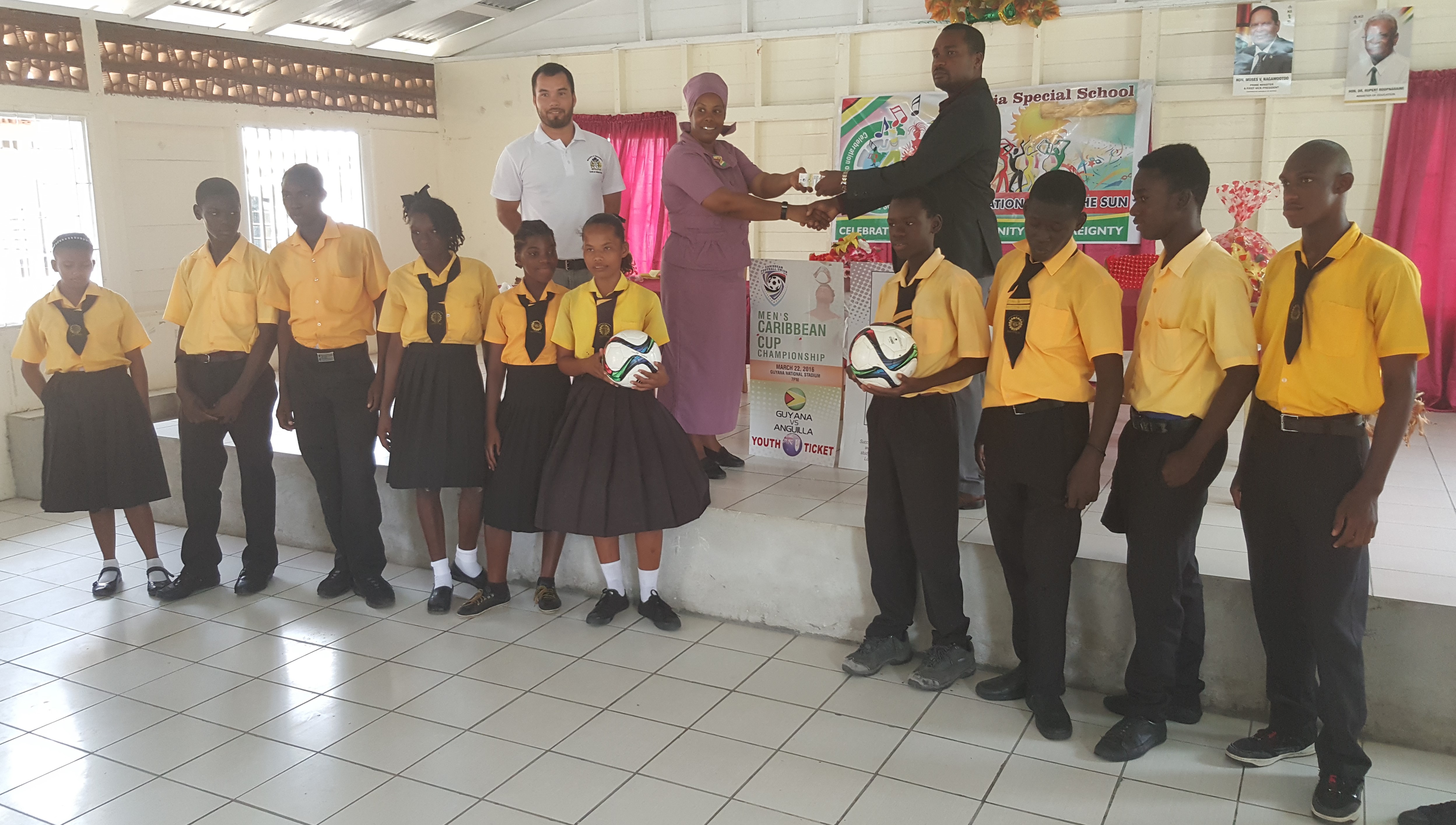 Free access to children at all football matches across Guyana