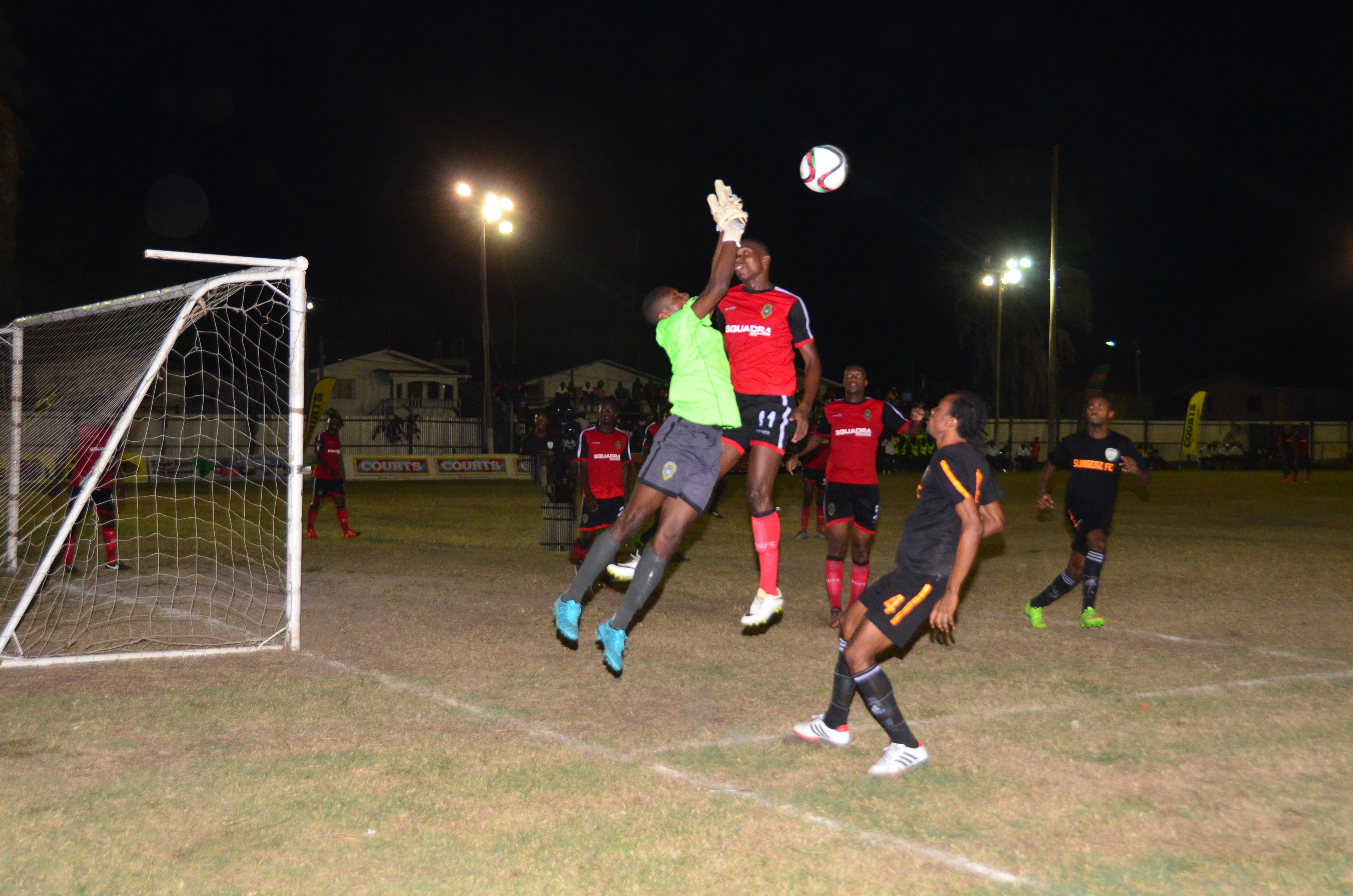 Wade, Bobb late goals sink Alpha United to help Slingerz stay on top of STAG Elite League (Finale)