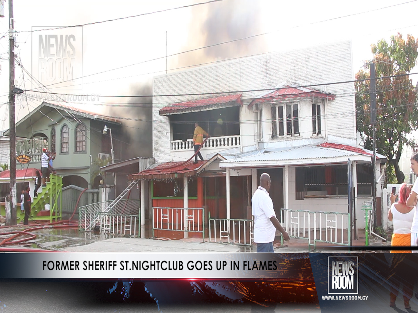 BREAKING NEWS: Former Sheriff Street Nightclub goes up in flames