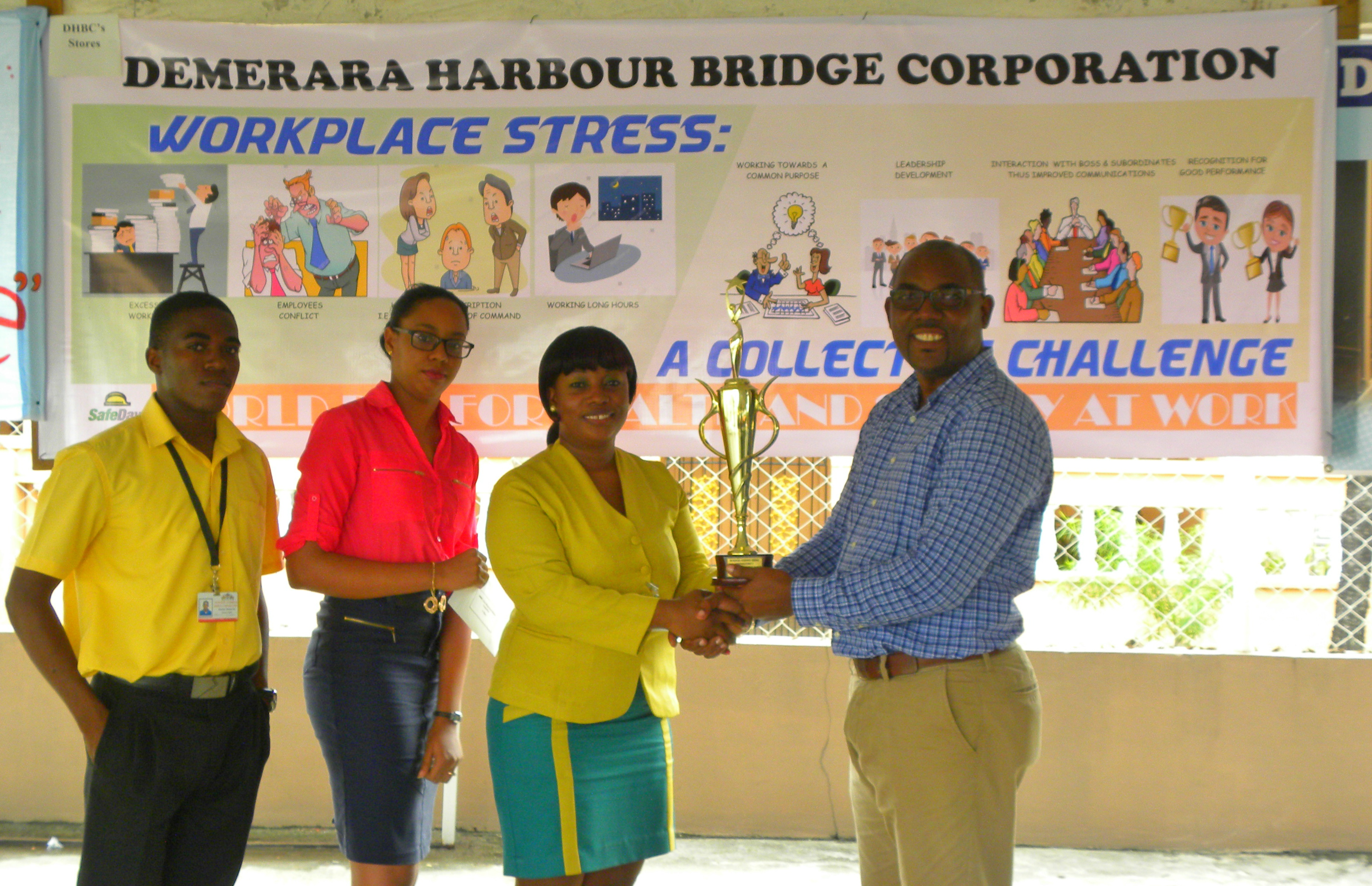 Safety & health at the workplace shines at DHBC banner competition