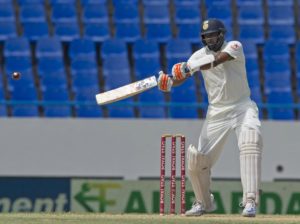 Ravinchandran Ashwin plays through the off-side during his innings