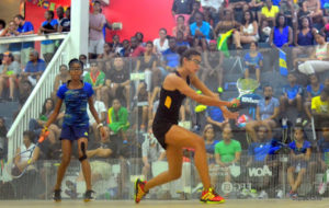 Taylor Fernandes in action in the Girls final