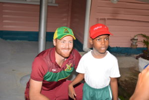 Skipper Martin Guptill was quite enthused to spend time with the youngsters