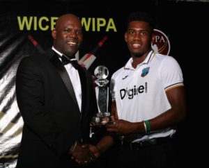 Guyana was voted Under-19 Team of the Year, and all-rounder Keemo Paul was on hand to receive the award