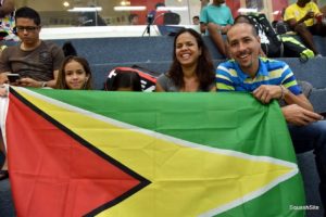 The Guyanese players were certainly not short on support