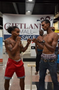 BOUT #2 Keeve Allicock (left) and Anthony Narine