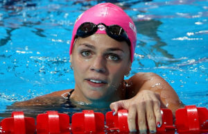 Yulia Efimova took silver in the Women's 100m breaststroke