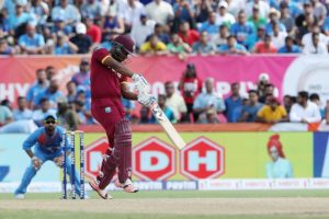 Evin Lewis' maiden T20I hundred came in only his second match
