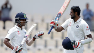 Ravichandran Ashwin and Wriddhiman Saha added 213 runs for the sixth wicket