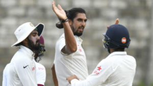 Ishant Sharma made the initial breakthrough for India on the fourth morning