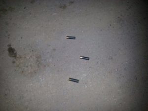 Spent shells recovered at the scene 
