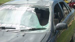 Car which Matthew  Lutchana was driving
