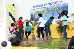 team-of-literacy-professionals-during-a-performace-at-the-literacy-rap-fest