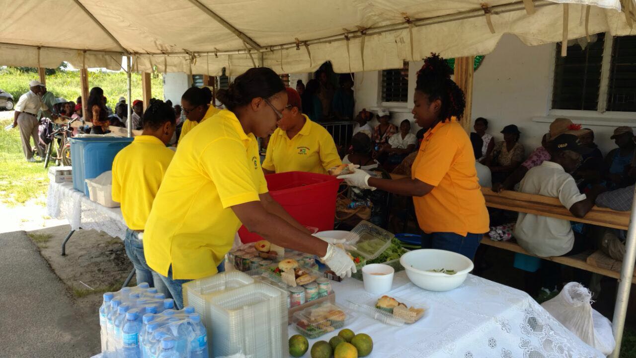 Region 5 RDC kicks off education month with feeding the elderly
