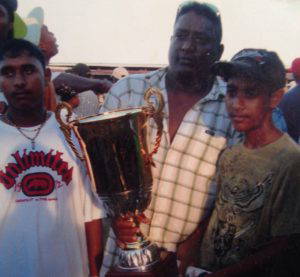 Richard Ramnarine and sons in happier times