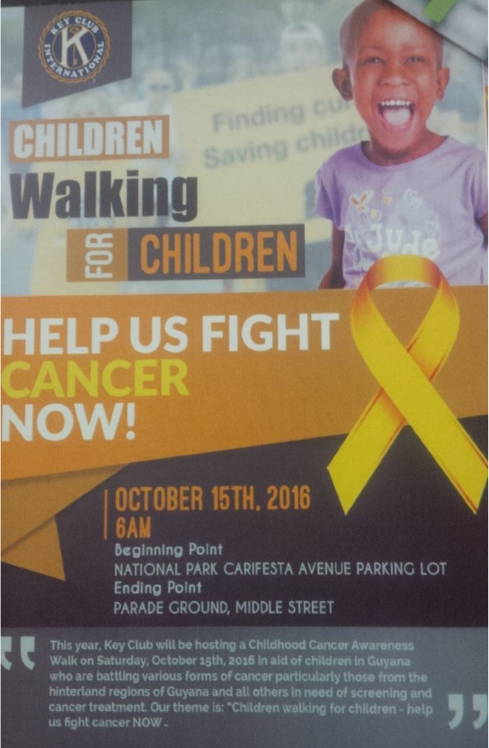 Supporting Children living with Cancer- KeyClub GIA