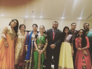 Guyanese artistes with Guyana's Ambassador to the UN - Michael Ten Pow.