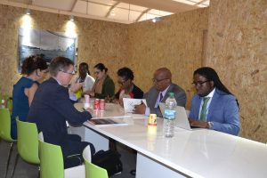 Minister of Finance, Mr. Winston Jordan along with the Guyana technical team, during the meeting with Mr. Per Pharo, Director of the Government of Norway’s International Climate and Forest Initiative, at the Norwegian Ministry of Environment.