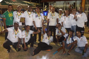 Floodlights Masters celebrate their win