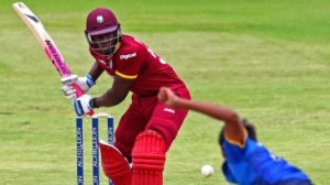 Rovman Powell gave the West Indies a late boost with a quick-fire innings