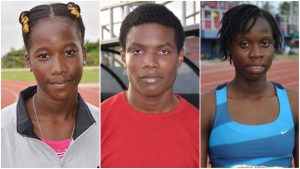 From left: Chantoba Bright, Daniel Williams and Kenisha Phillips