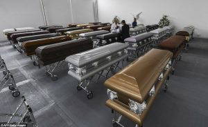 United for one last time, these are the coffins containing the remains of Brazilian footballers killed in the devastating Colombia air crash (Daily Mail)