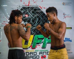 The two fighters before taking the 'Octagon'