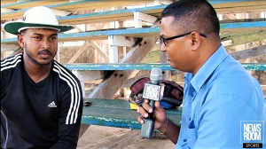 Chandrapaul Hemraj being interviewed by News Room's Avenash Ramzan on Monday