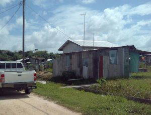 The shack before it was demolished