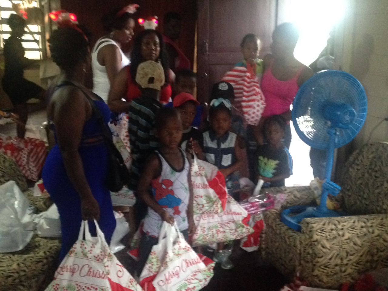 Overseas based Guyanese fete kids and senior citizens on Christmas