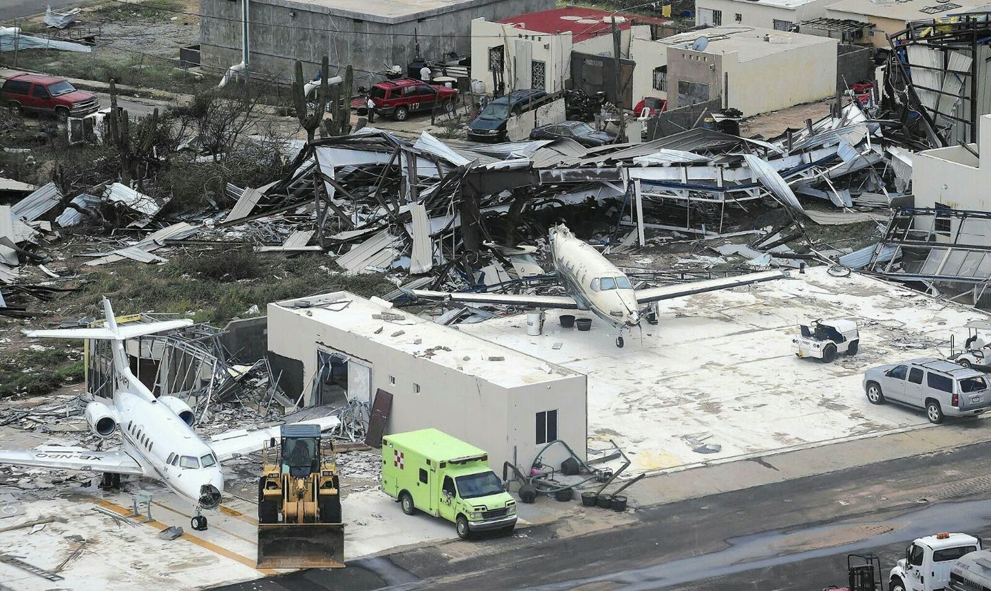 St Marteen airport destroyed by Hurricane Irma