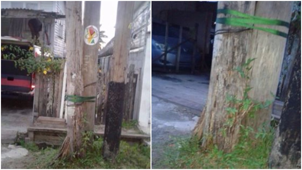 Ogle residents fear disaster as GPL pole rots