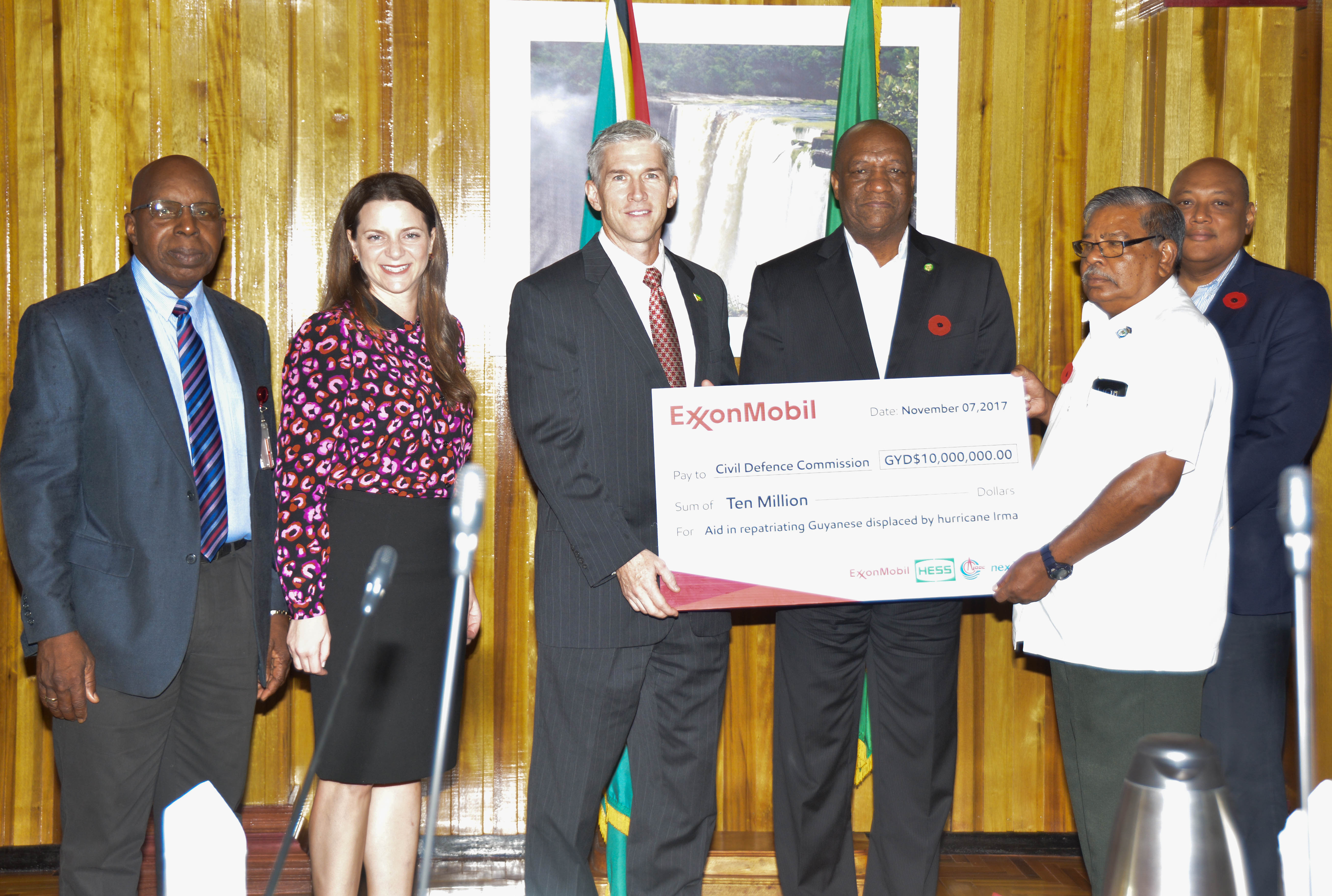 ExxonMobil donates $10M to Guyana’s Hurricane relief efforts