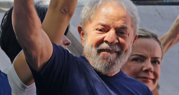 Brazil’s ex-president surrenders to begin 12 year jail sentence