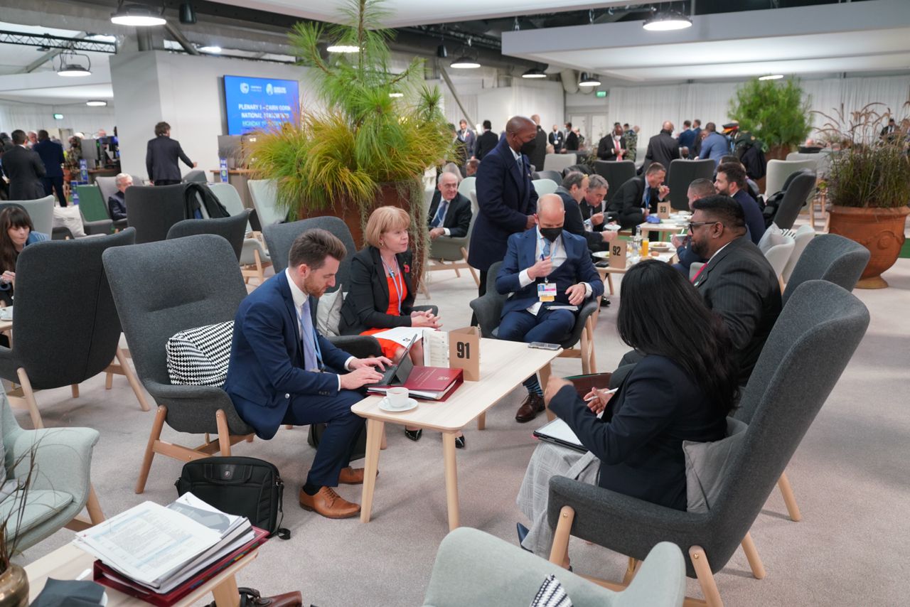 Pres. Ali talks up Guyana’s forest services, development plans with UK Minister