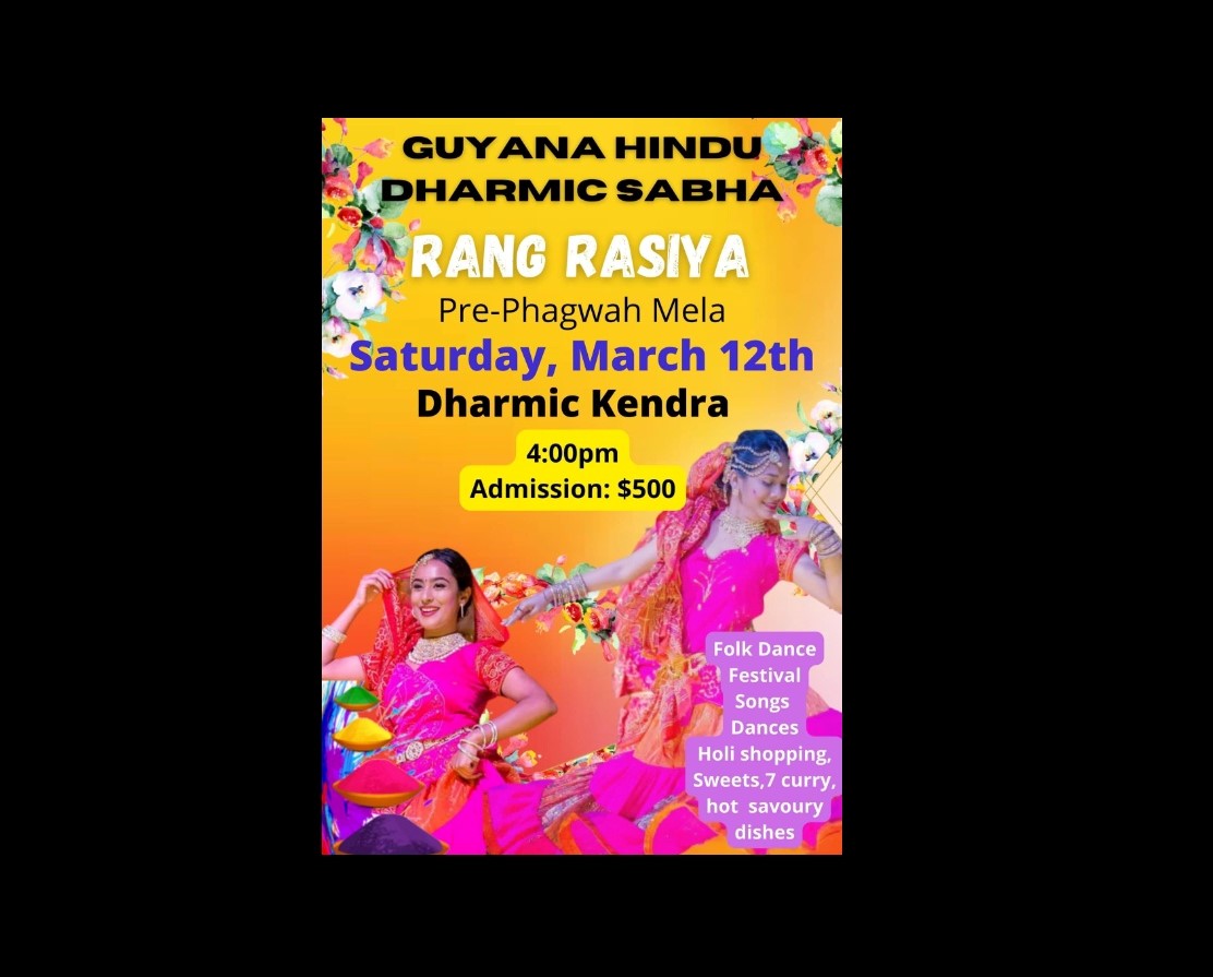 Guyana Hindu Dharmic Sabha’s Rang Rasiya set for March 12
