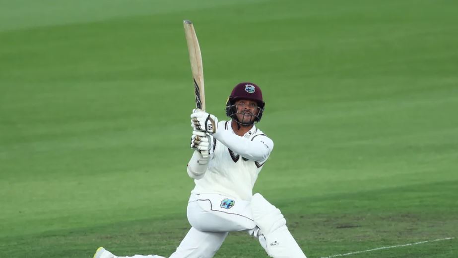 Tagenarine Chanderpaul in West Indies kit during his early international career.