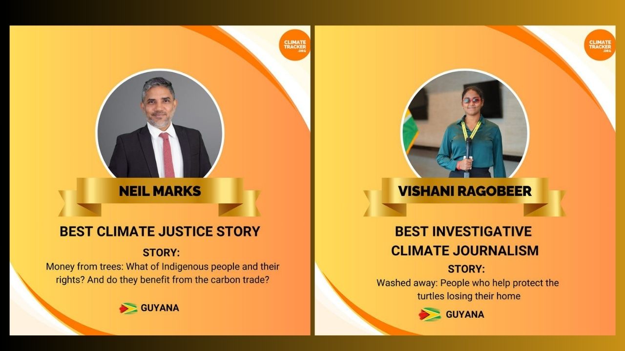 News Room’s Neil Marks & Vishani Ragobeer win climate reporting awards