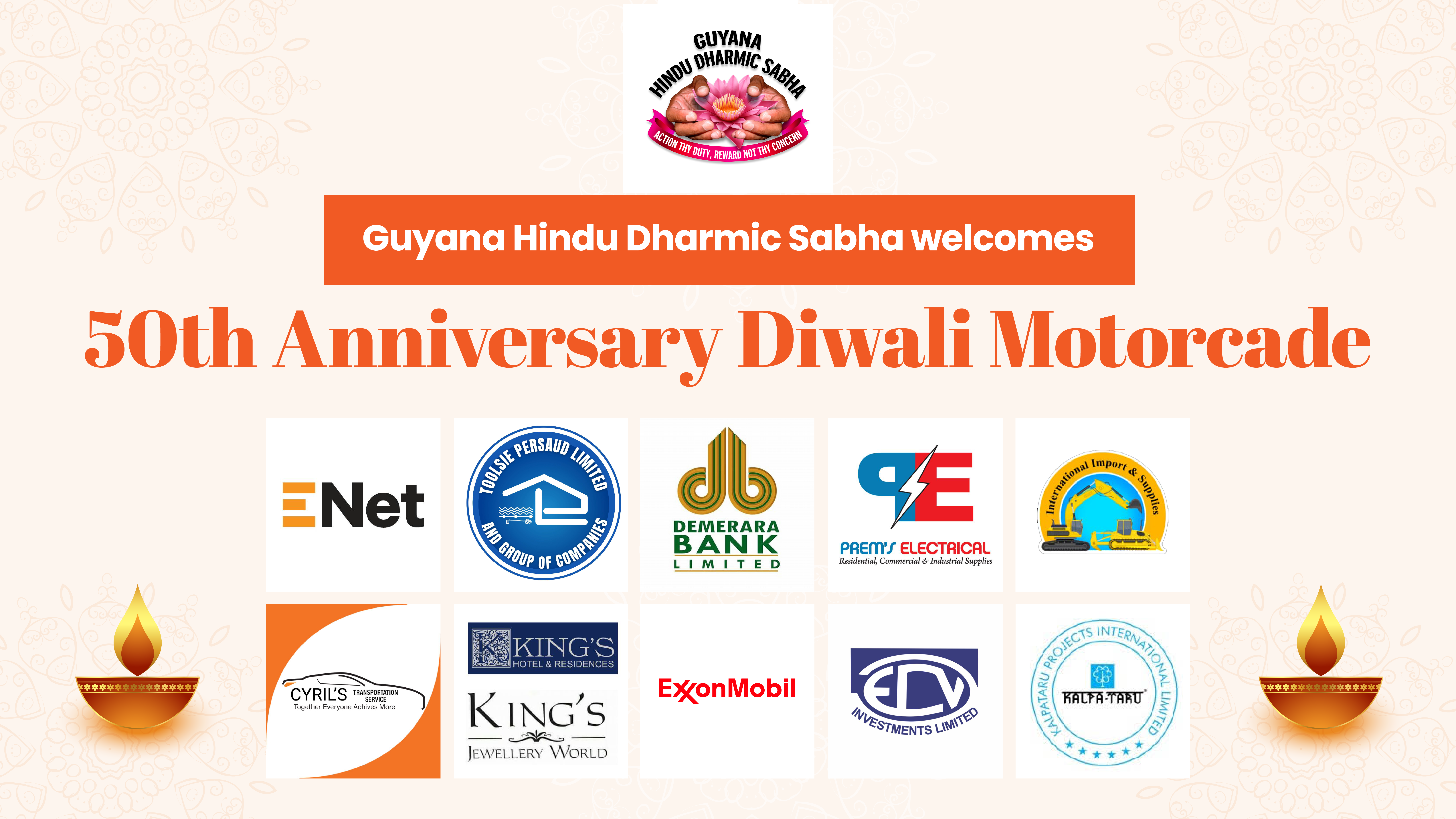 Corporate Guyana supports Guyana Hindu Dharmic Sabha’s grand Diwali celebrations
