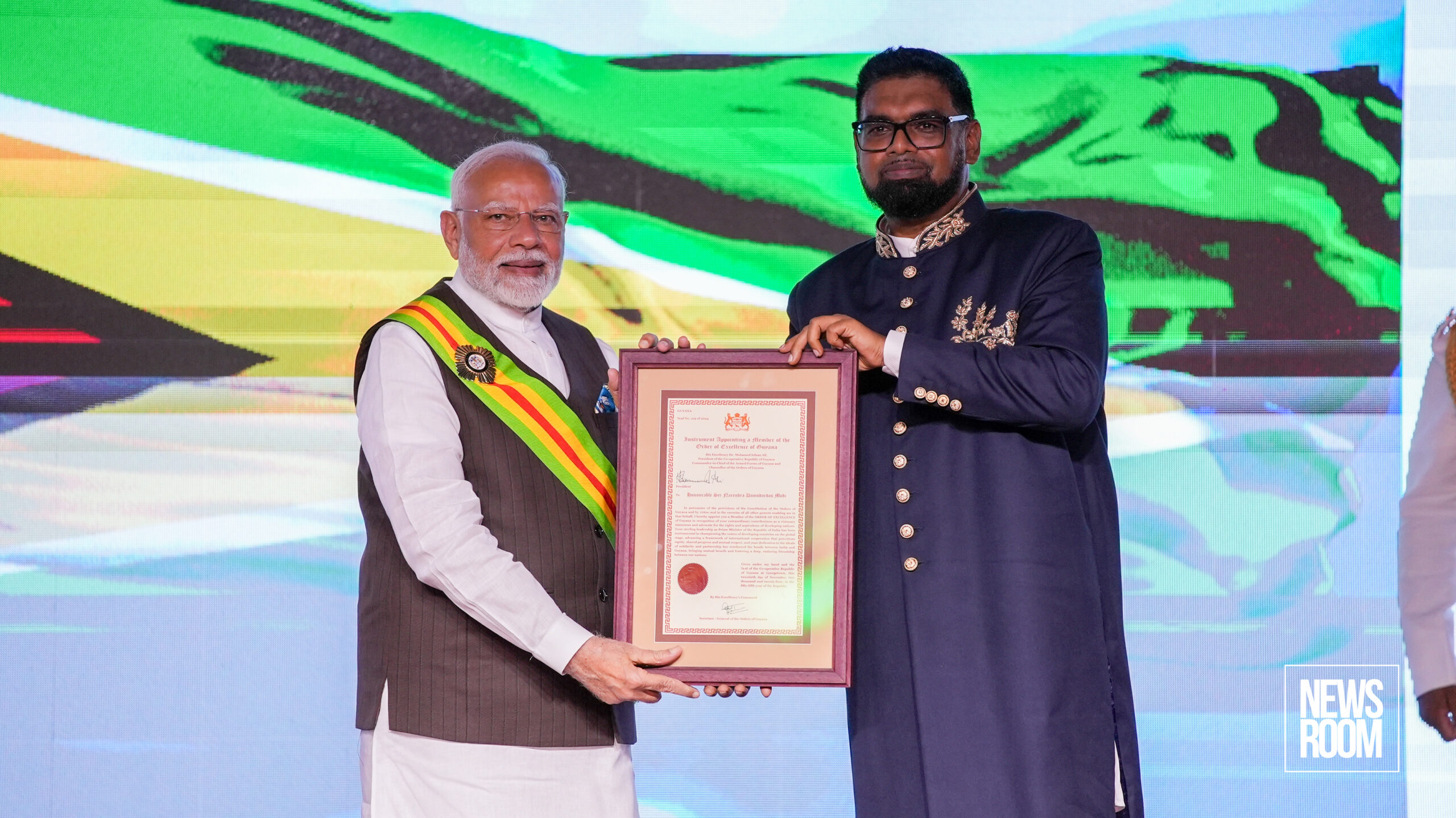 India’s Modi receives Guyana’s highest national award for exceptional global leadership