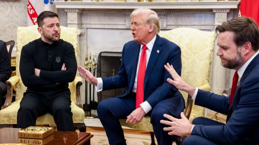 Zelensky leaves White House after angry meeting as Trump says ‘come back when you’re ready for peace’