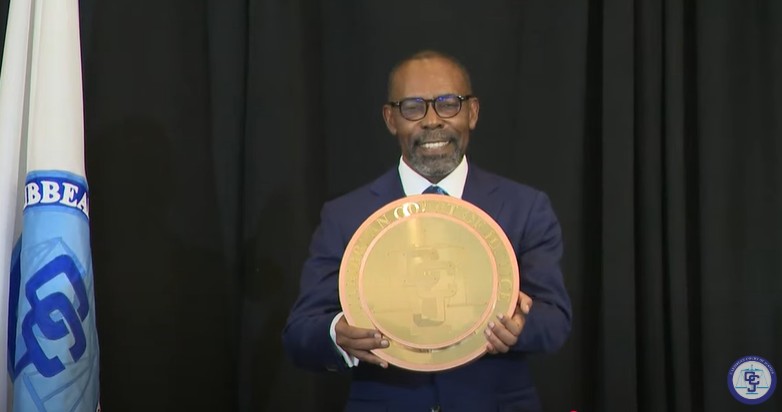 Justice Winston Anderson sworn in as CCJ’s fourth President