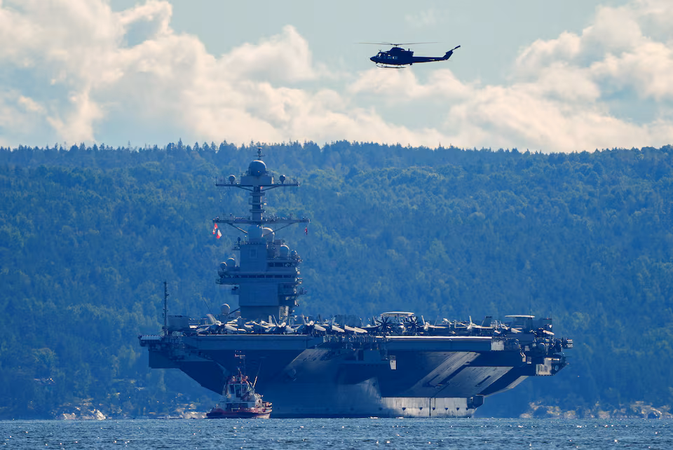 U.S. sends world’s largest aircraft carrier to Caribbean