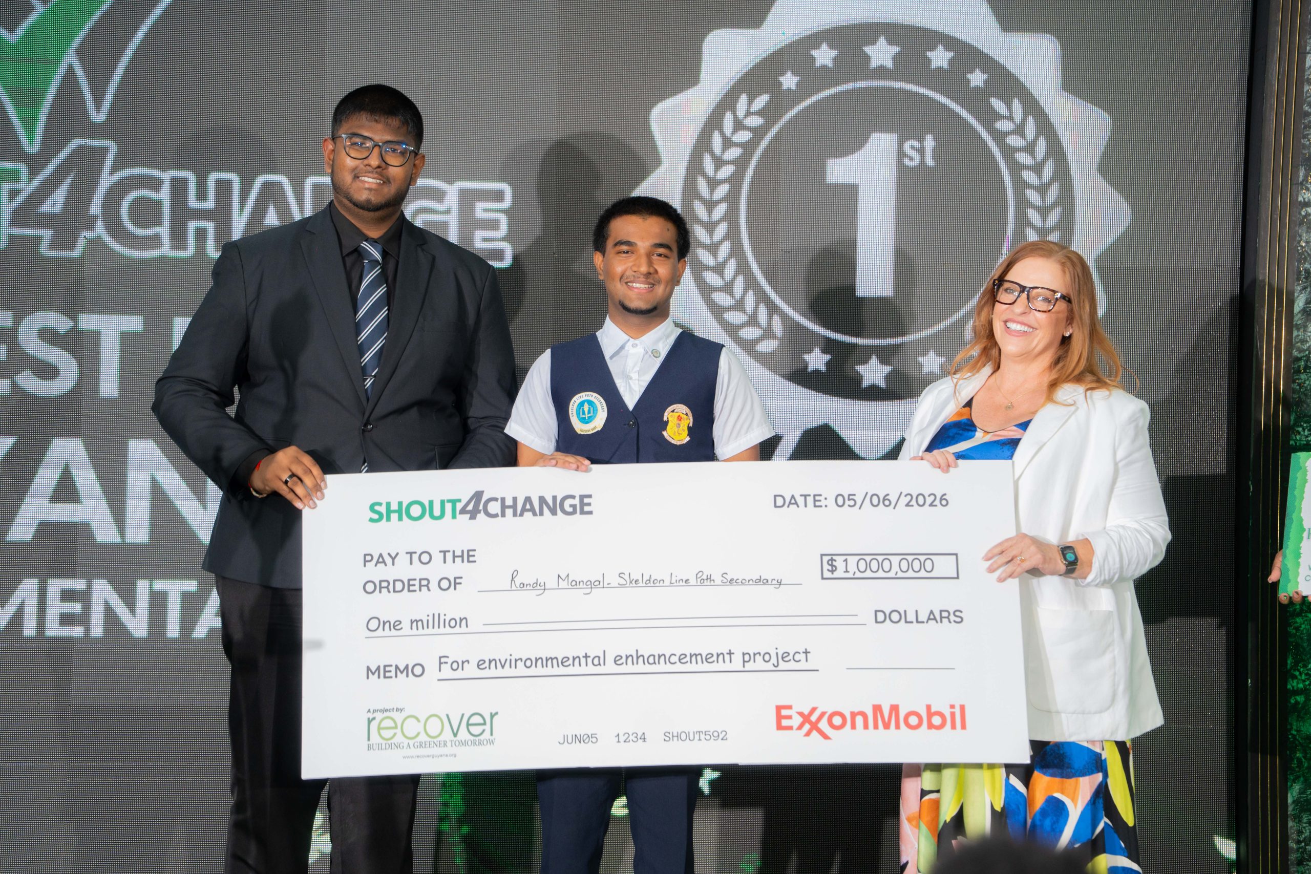 Skeldon Linepath Secondary School student wins SHOUT4Change 2026