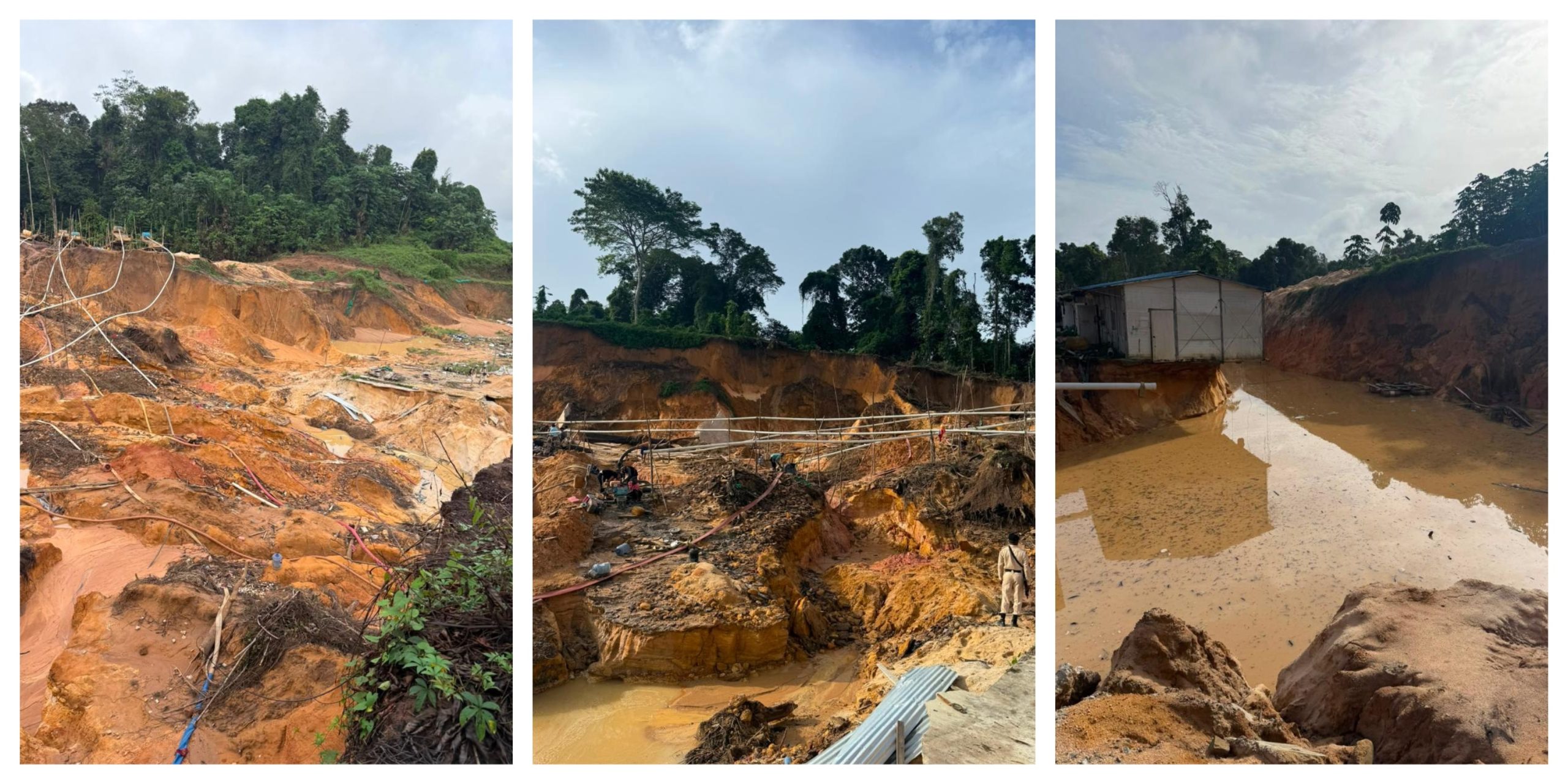 GGMC shuts down six illegal mining operations; 38 arrested, equipment seized